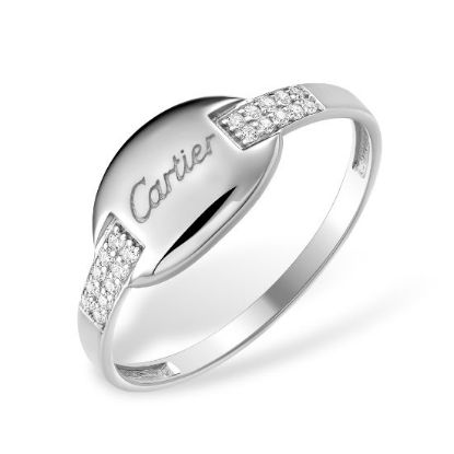 Изображение Серебряные кольцо с фианитами