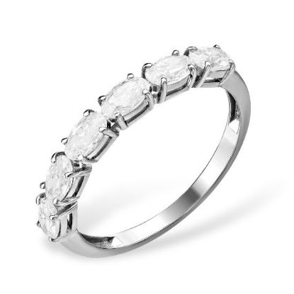 Изображение Серебряное кольцо с фианитами