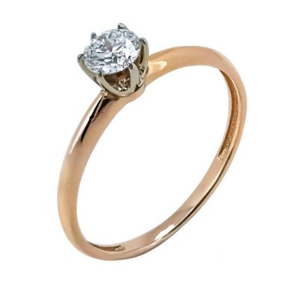 Изображение Золотое кольцо с бриллиантом