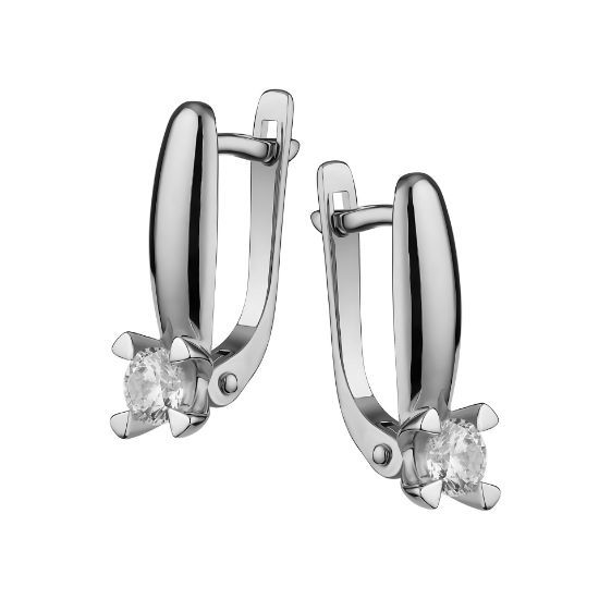 Изображение Золотые серьги с бриллиантами