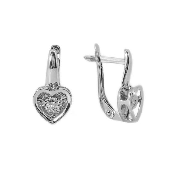 Изображение Золотые серьги с бриллиантами