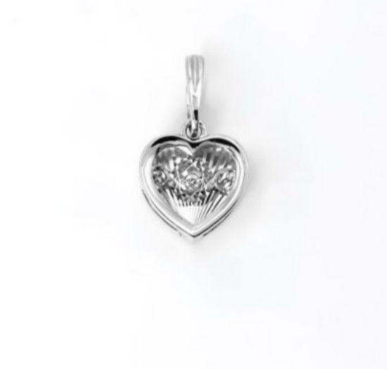 Изображение Золотая подвеска с бриллиантом "Сердечко"
