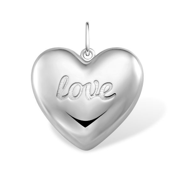 Изображение Серебряная подвеска "Сердце"