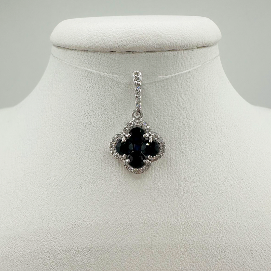 Изображение Золотая подвеска с сапфирами