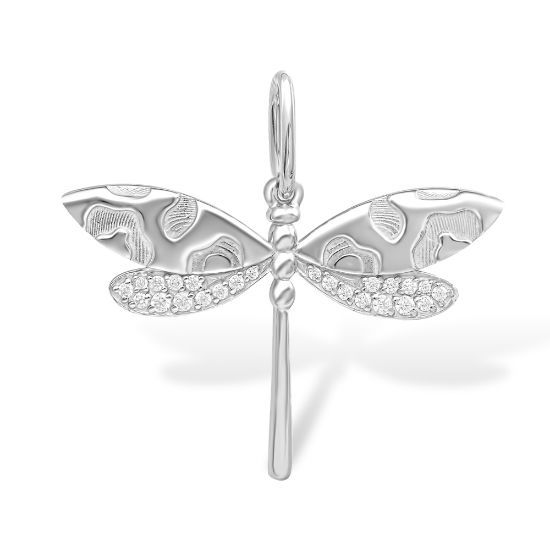 Изображение Серебряная подвеска "Стрекоза"