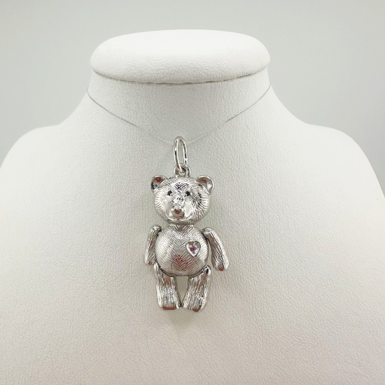 Изображение Серебряная подвеска "Мишка"