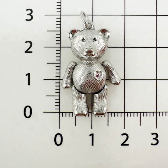 Изображение Серебряная подвеска "Мишка"