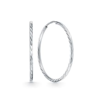 Изображение Серебряные серьги-конго 925 пробы