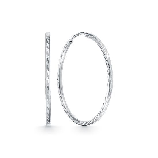 Изображение Серебряные серьги-конго 925 пробы