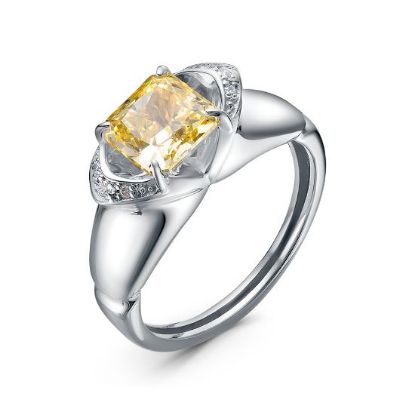 Изображение Серебряное кольцо с цитрином